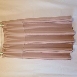 Blush Pink Pleated Skirt, 14
